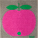 koloni STOCKHOLM/コロニー・ストックホルム/スポンジワイプ りんご/ピンク×グレー
