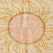 【ヴィンテージファブリック】ファブリック/オレンジとイエローの花柄