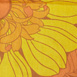 【ヴィンテージファブリック】ファブリック/オレンジとイエローの花柄
