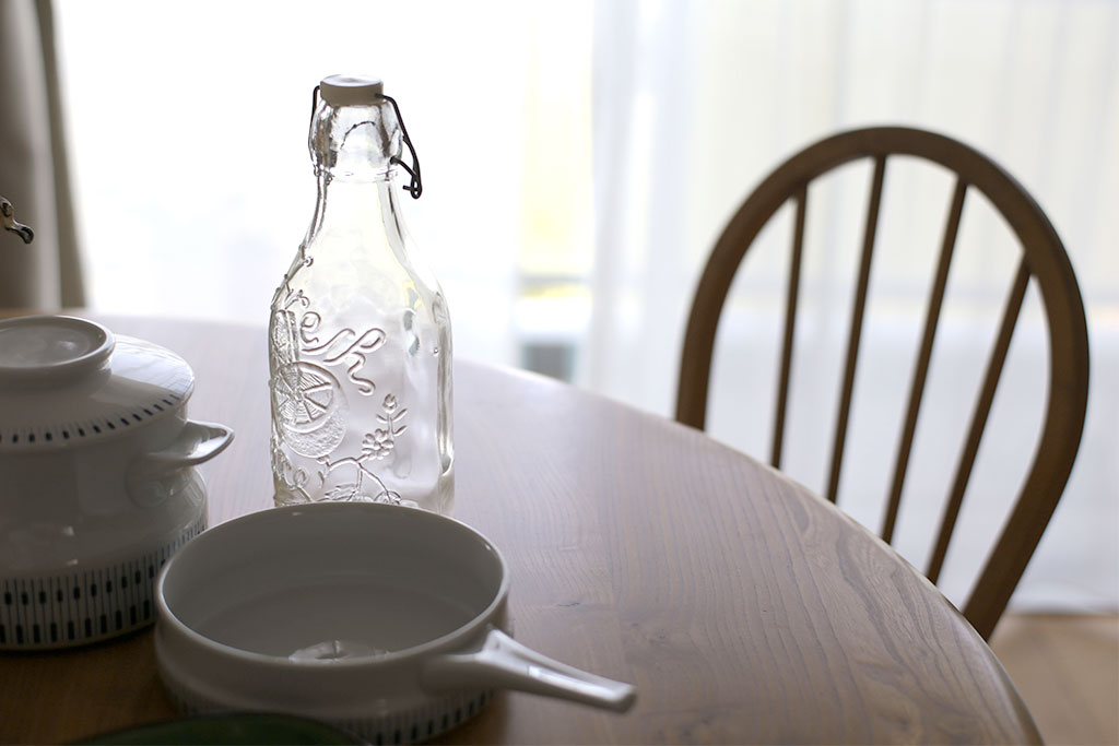 【ヴィンテージ】イタリアのフレッシュジュースのガラス瓶