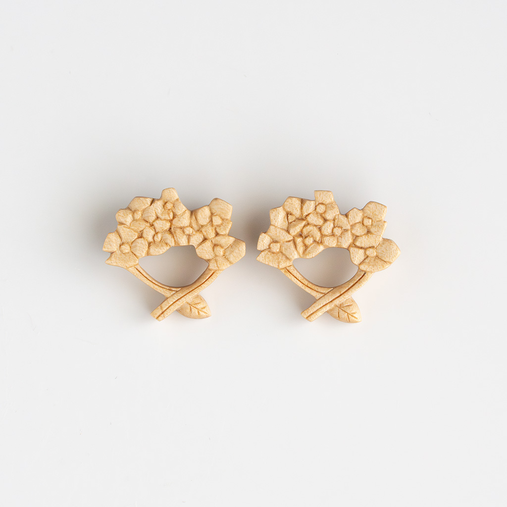 ao11｜ブローチ アジサイ