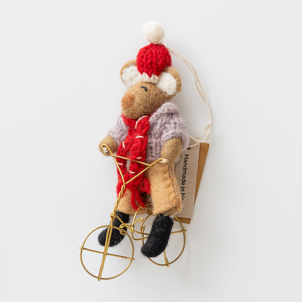 A WORLD OF CRAFT｜オーナメント 01 BEAR WITH BIKE