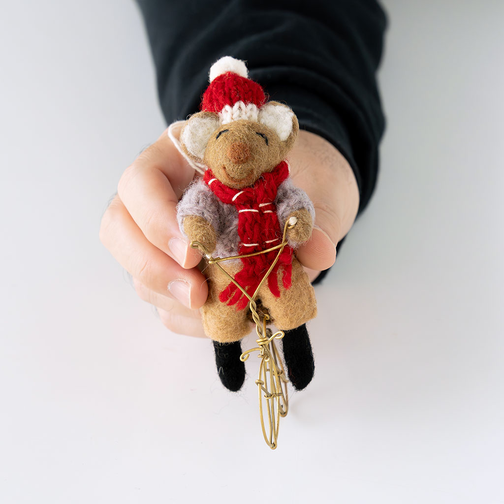 A WORLD OF CRAFT｜オーナメント 01 BEAR WITH BIKE