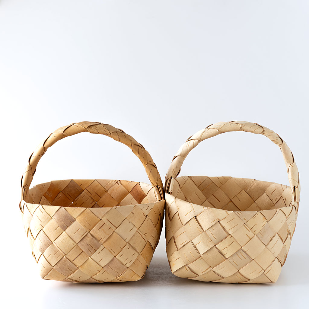 Naverslojd Bror 河内山淳子｜白樺のハンドルバスケット（L）