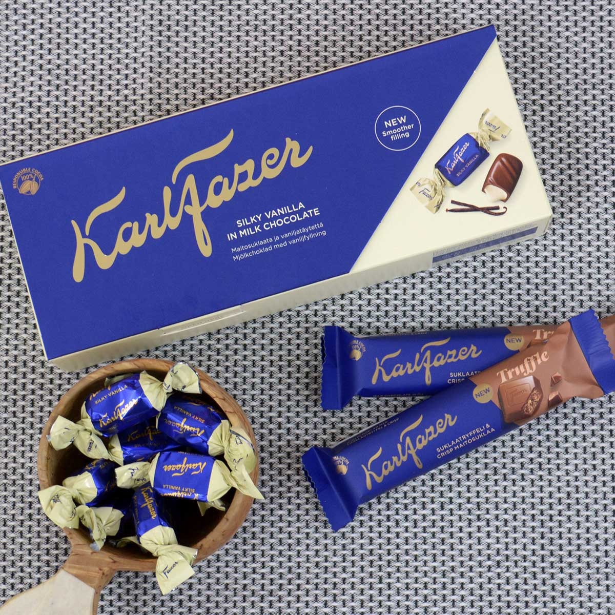 Fazer ファッツェル｜KarlFazer シルキーバニラチョコレート（ボックス／250g）