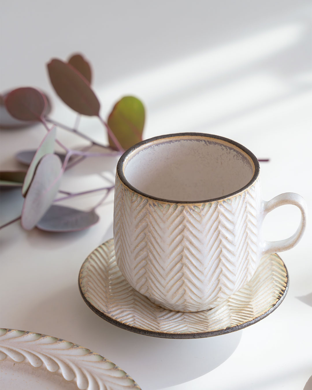 はしもとさちえ｜ティーカップ＆ソーサー（a）