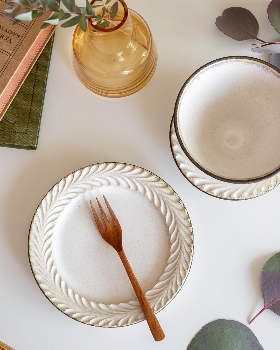 はしもとさちえ｜5寸リム皿