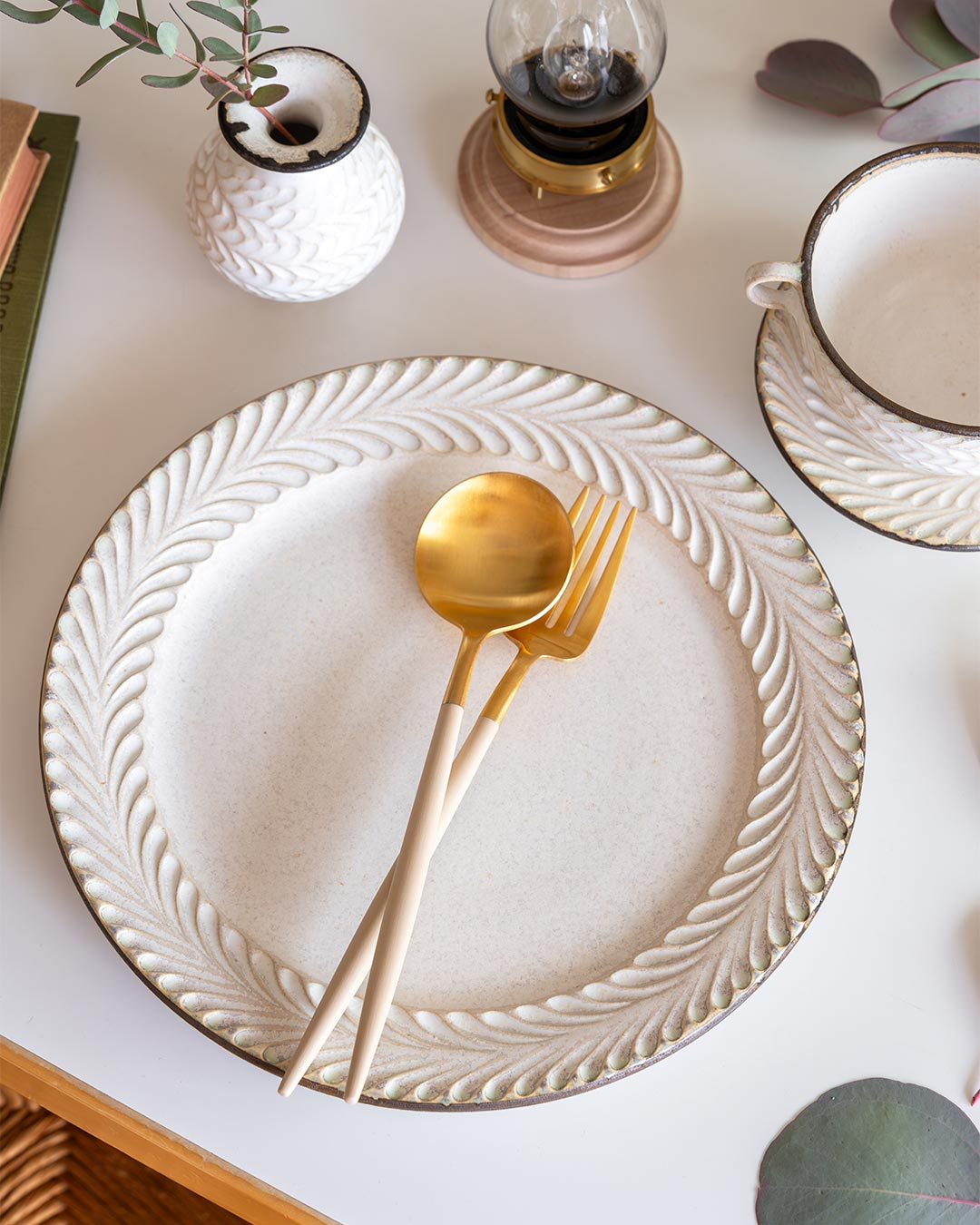 はしもとさちえ｜8寸リム皿