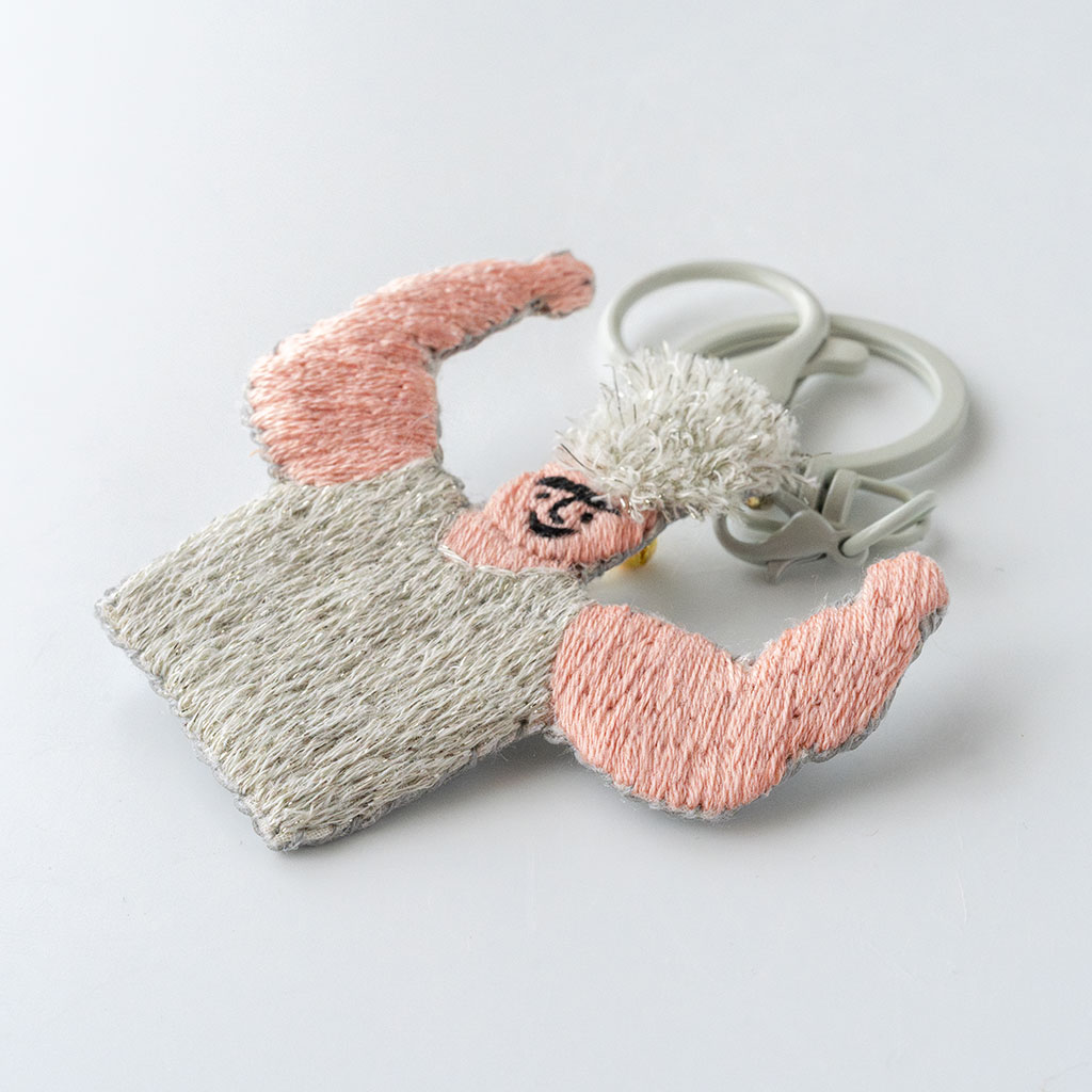 いとのきのした｜手刺繍ブローチ(3way) マッチョ
