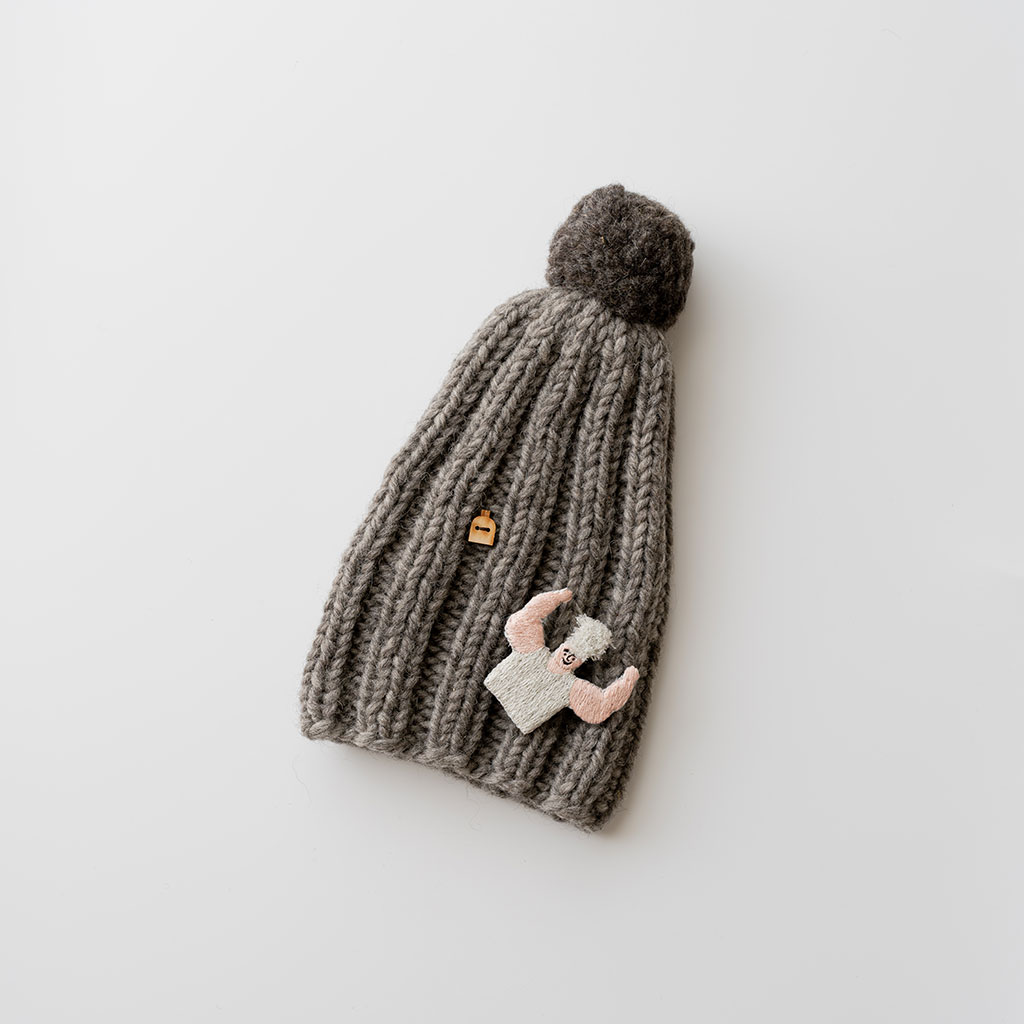 いとのきのした｜手刺繍ブローチ(3way) マッチョ