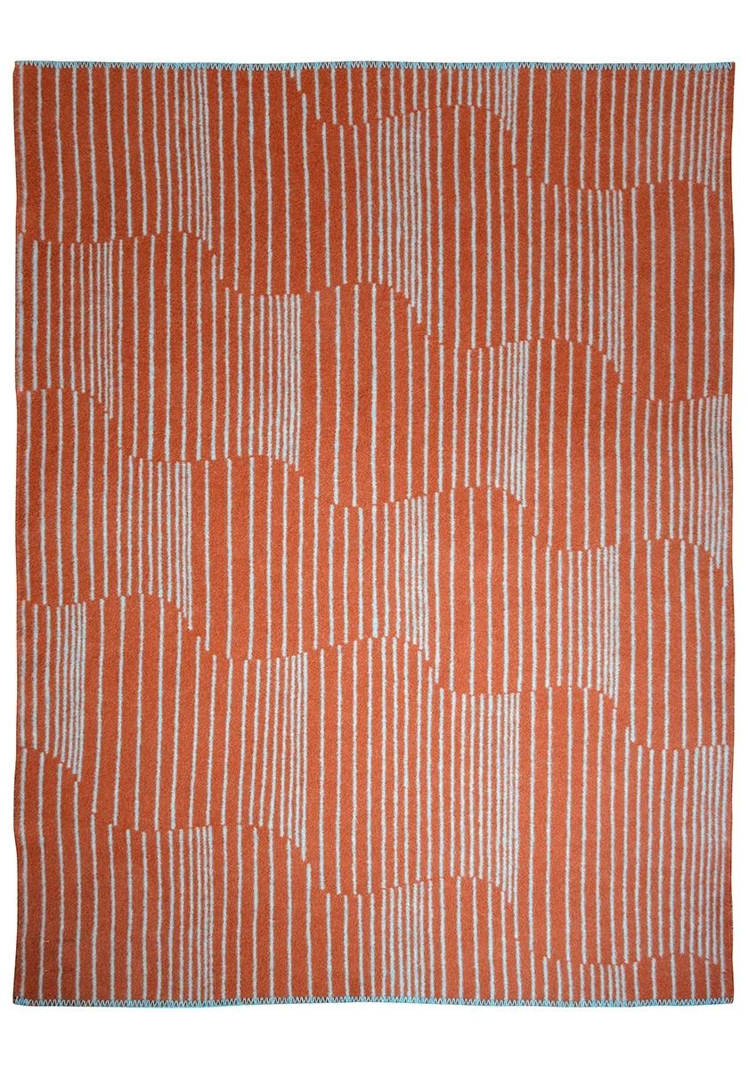 LAPUAN KANKURIT ラプアンカンクリ｜ブランケット（100x150cm）AURORA/シナモン×ナチュラルダイドウォード
