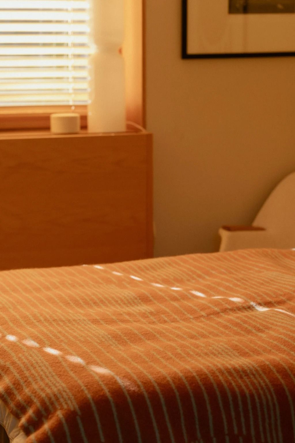 LAPUAN KANKURIT ラプアンカンクリ｜ブランケット（130x180cm）AURORA/シナモン×ナチュラルダイドウォード