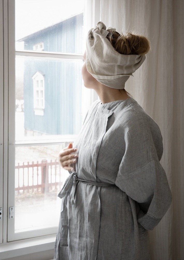 LAPUAN KANKURIT ラプアンカンクリ｜ウォッシュドリネンタオル（70x70cm）USVA