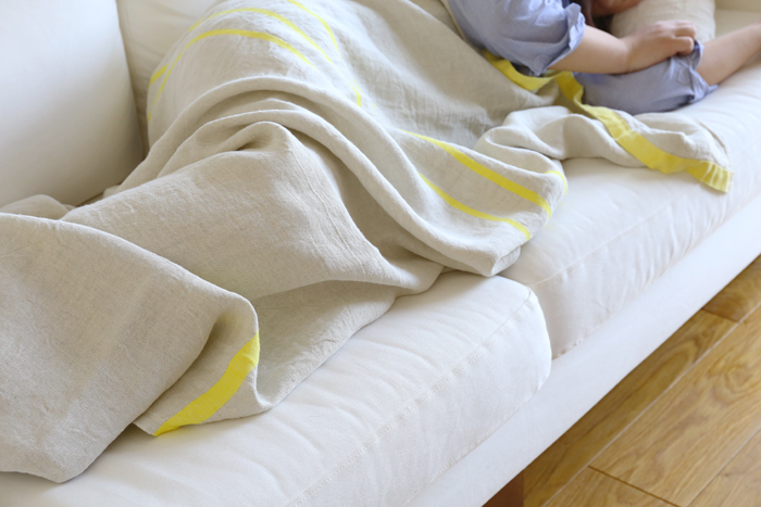 LAPUAN KANKURIT ラプアンカンクリ｜ウォッシュドリネンブランケット（150x200cm）USVA