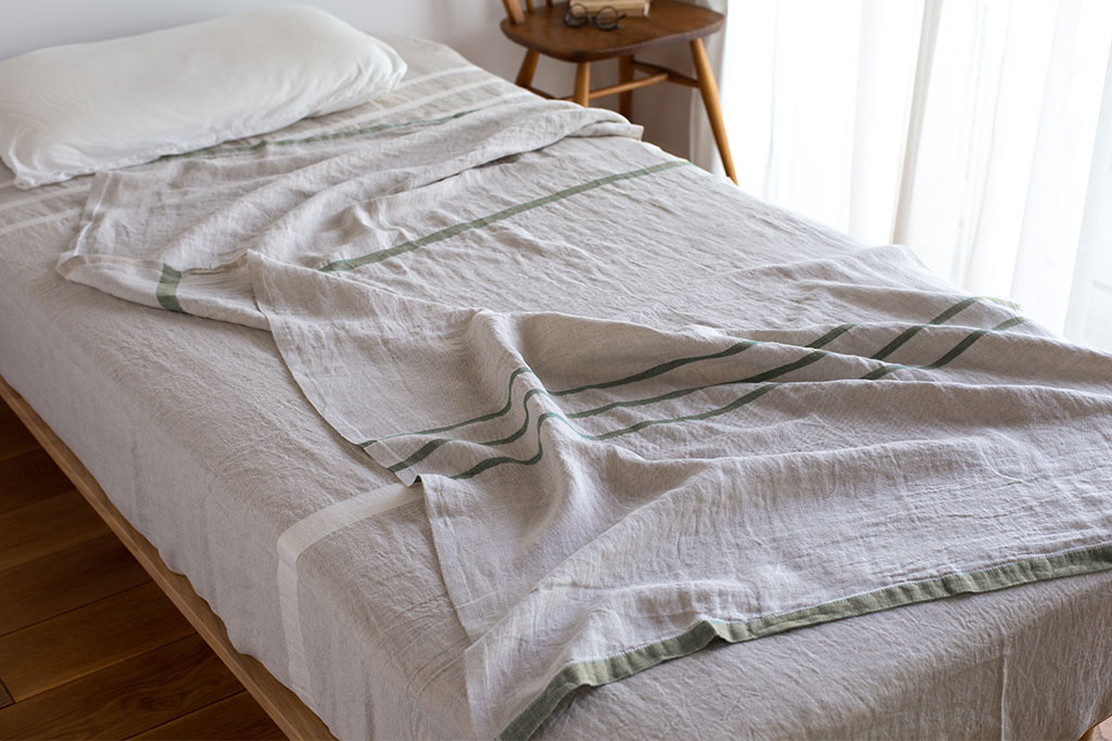 LAPUAN KANKURIT ラプアンカンクリ｜ウォッシュドリネンブランケット（150x200cm）USVA