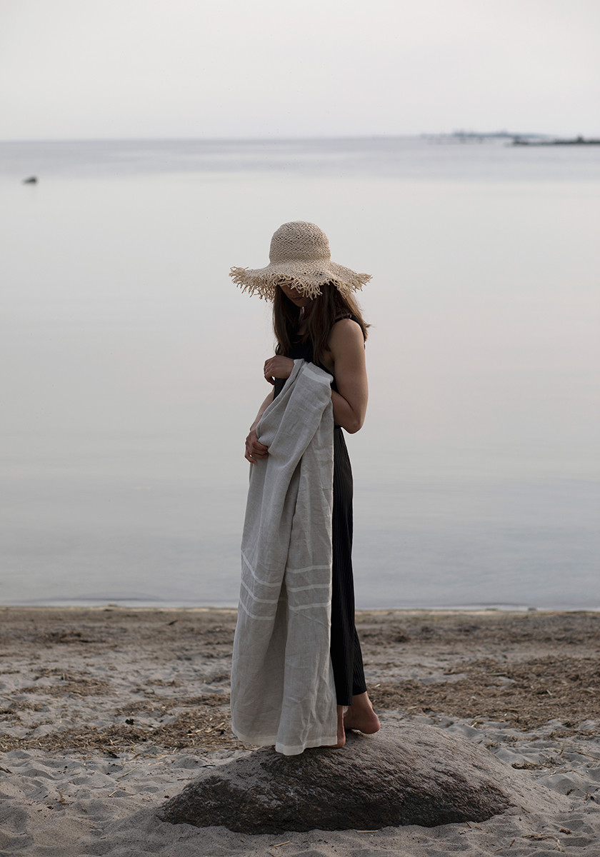 LAPUAN KANKURIT ラプアンカンクリ｜ウォッシュドリネンマルチユースタオル（95x180cm）USVA