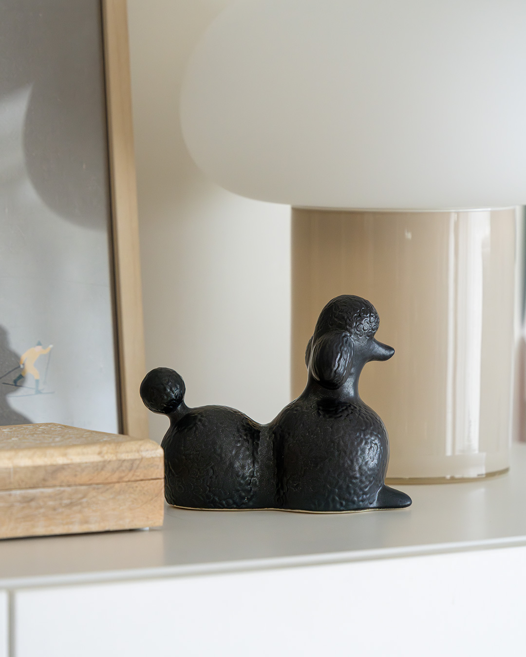 Lisa Larson(リサラーソン) poodle M プードル　ブラック 個別販売】Lisa Larson リサ・ラーソン｜POODLE プードル M