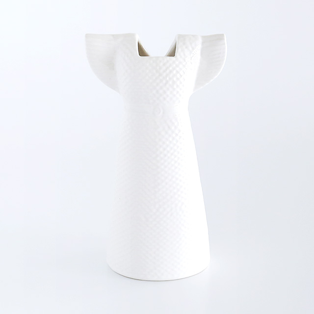Lisa Larson/リサ・ラーソン/花瓶/ドレス/ホワイト