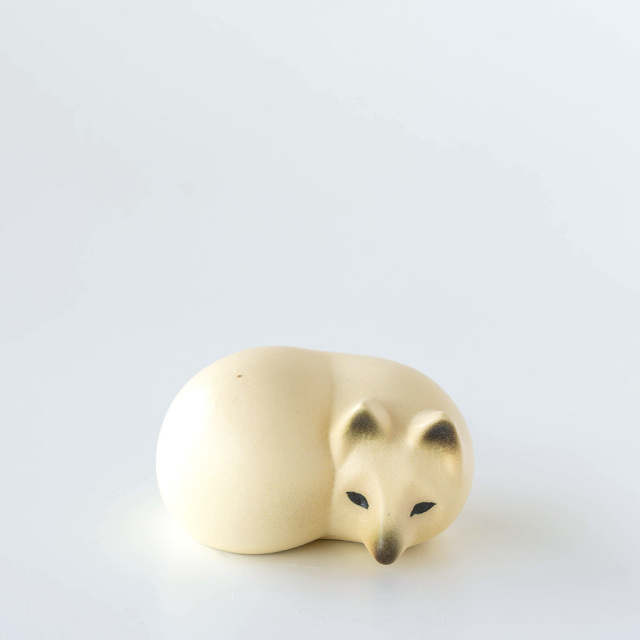 【個別販売】Lisa Larson リサ・ラーソン｜白キツネ(S) FOX WHITE