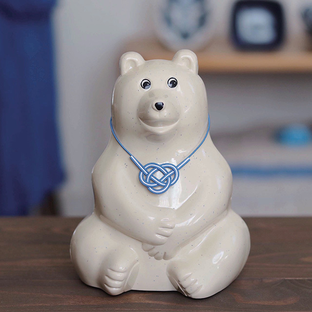 【数量限定】白くま貯金箱（2019年 水引付き） MK-Tresmer Polar Bear Money Box