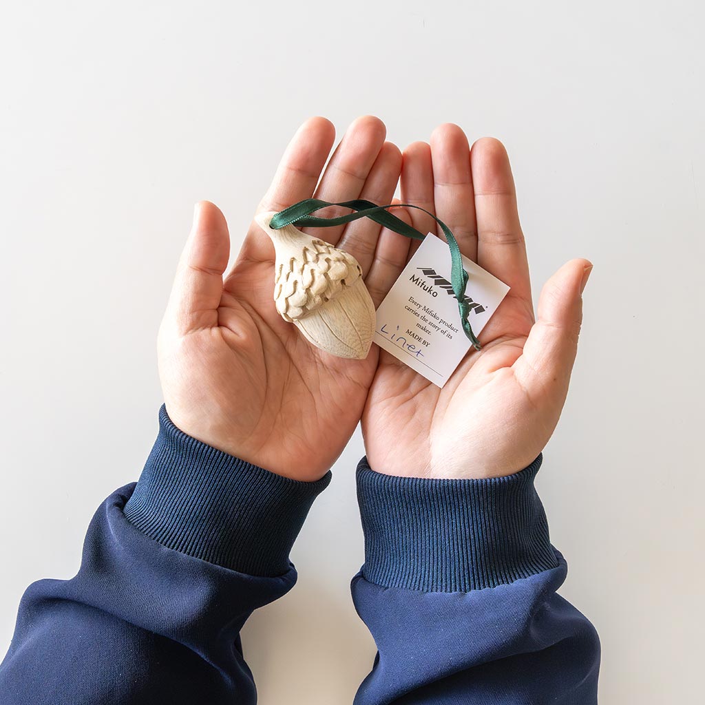 Mifuko ミフコ｜木製オーナメント Acorn