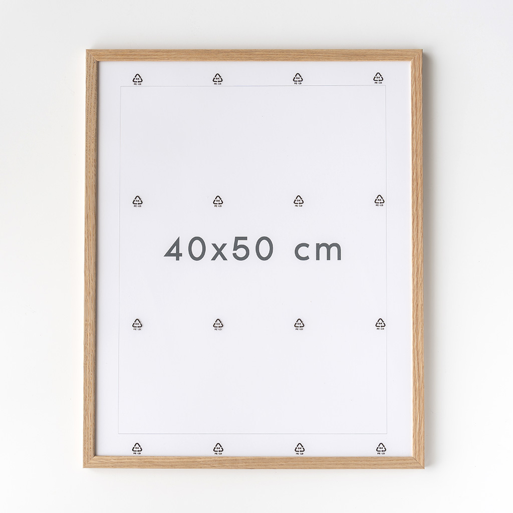POSTER & FRAME｜木製ポスターフレーム オーク無垢材［40×50cm］