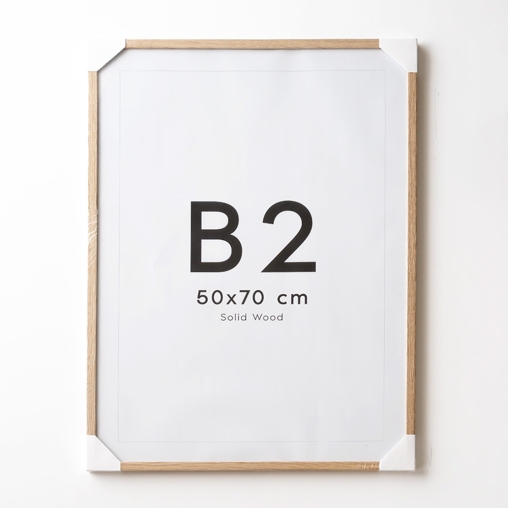 POSTER & FRAME ポスター＆フレーム｜木製フレーム［50×70cm］オーク