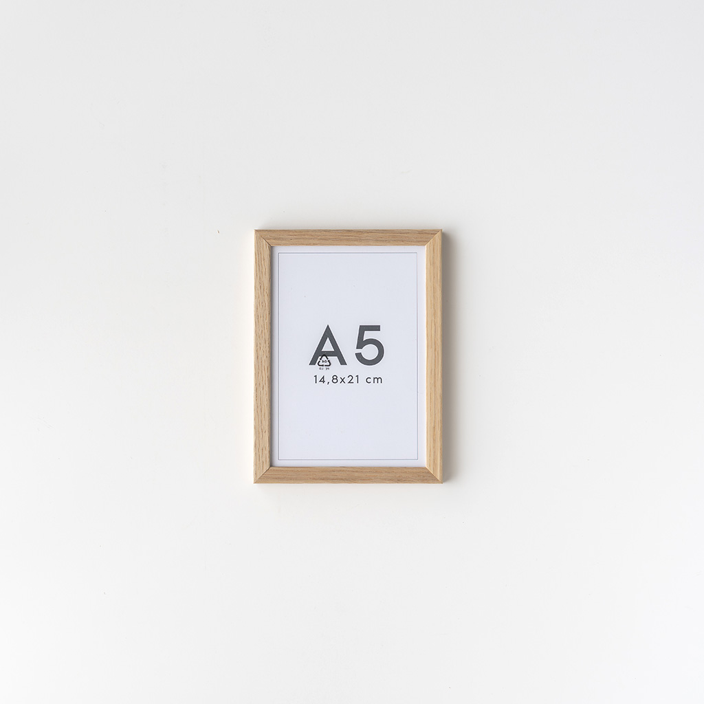 POSTER & FRAME｜木製ポスターフレーム オーク無垢材［A5］