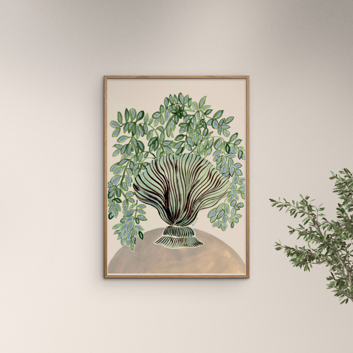 POSTER & FRAME ポスター＆フレーム｜La Poire｜アートポスター［A3］Shell Vase