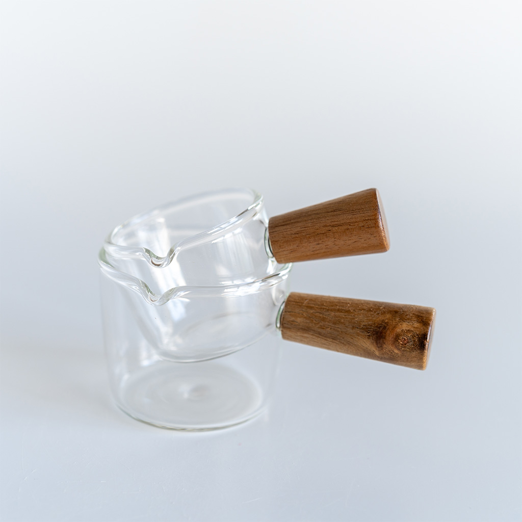 木製ハンドル付きミニカップ